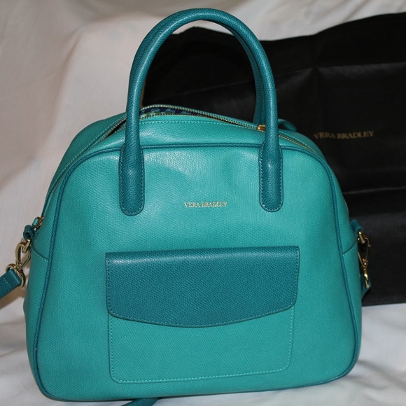 Vera Bradley Handbags - NWT Vera Bradley Teal Bowled Over Bag (14924-941)